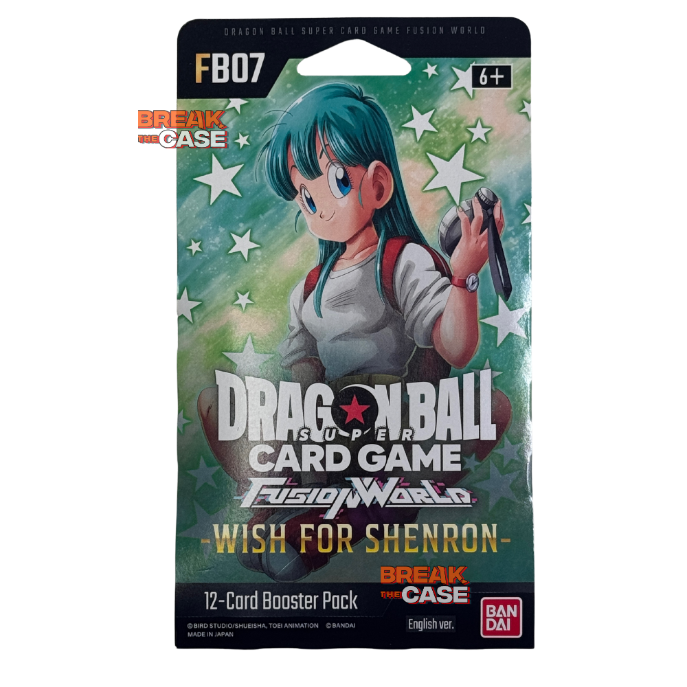 Dragon Ball Fusion World FB07 - Wish for Shenron – SLEEVED Blister Booster - Englisch