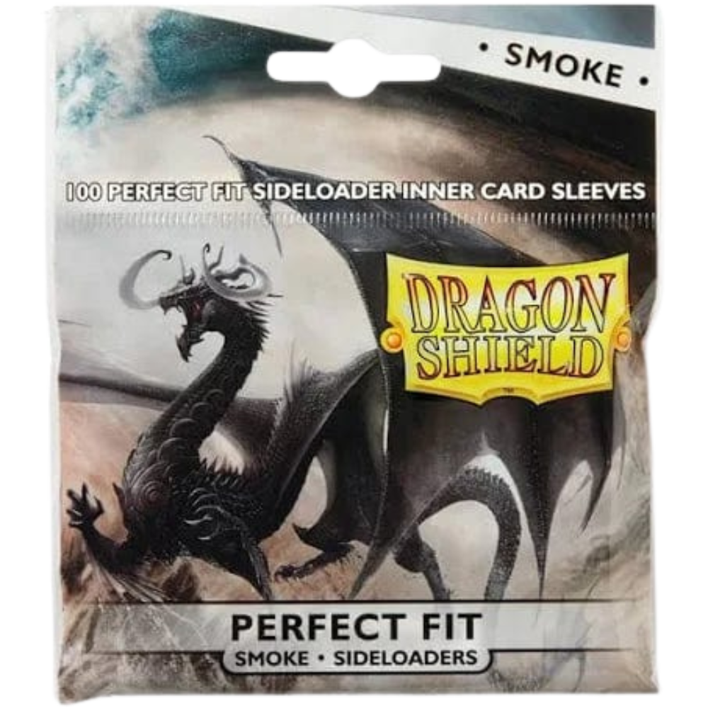 Dragon Shield - Standard Size - Perfect Fit Sideloading Sleeves - Smoke (100x)