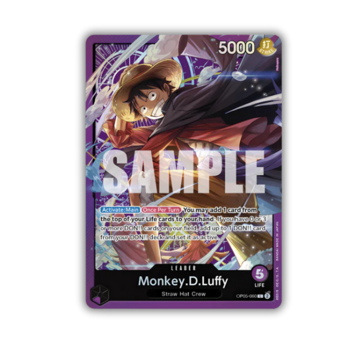 One Piece Card Game - Sound Loader - SL01 - Monkey.D.Luffy - Englisch