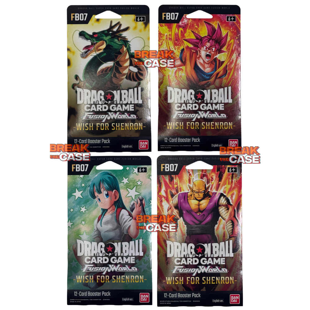 Dragon Ball Fusion World FB07 - Wish for Shenron – SLEEVED Blister Booster - Englisch