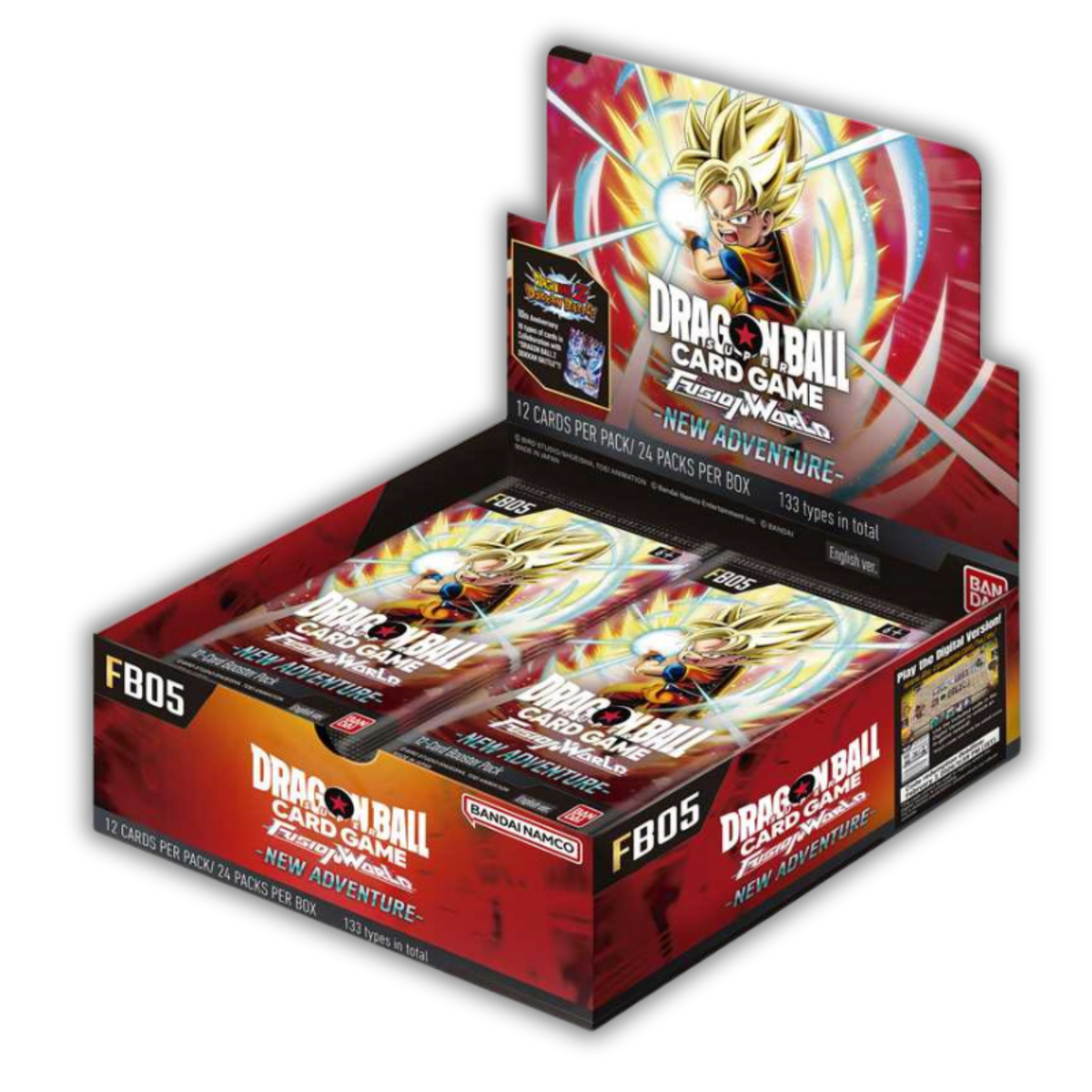 Dragon Ball Fusion World FB05 New Adventure Display Englisch