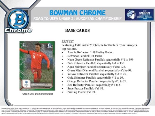 Topps - 2023 - Bowman Chrome - Road to UEFA Under-21 Championship - Hobby Box