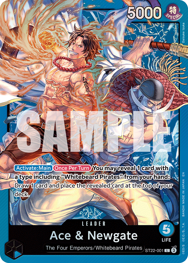 One Piece Card Game - Starter Deck ST22 – Ace & Newgate – Englisch