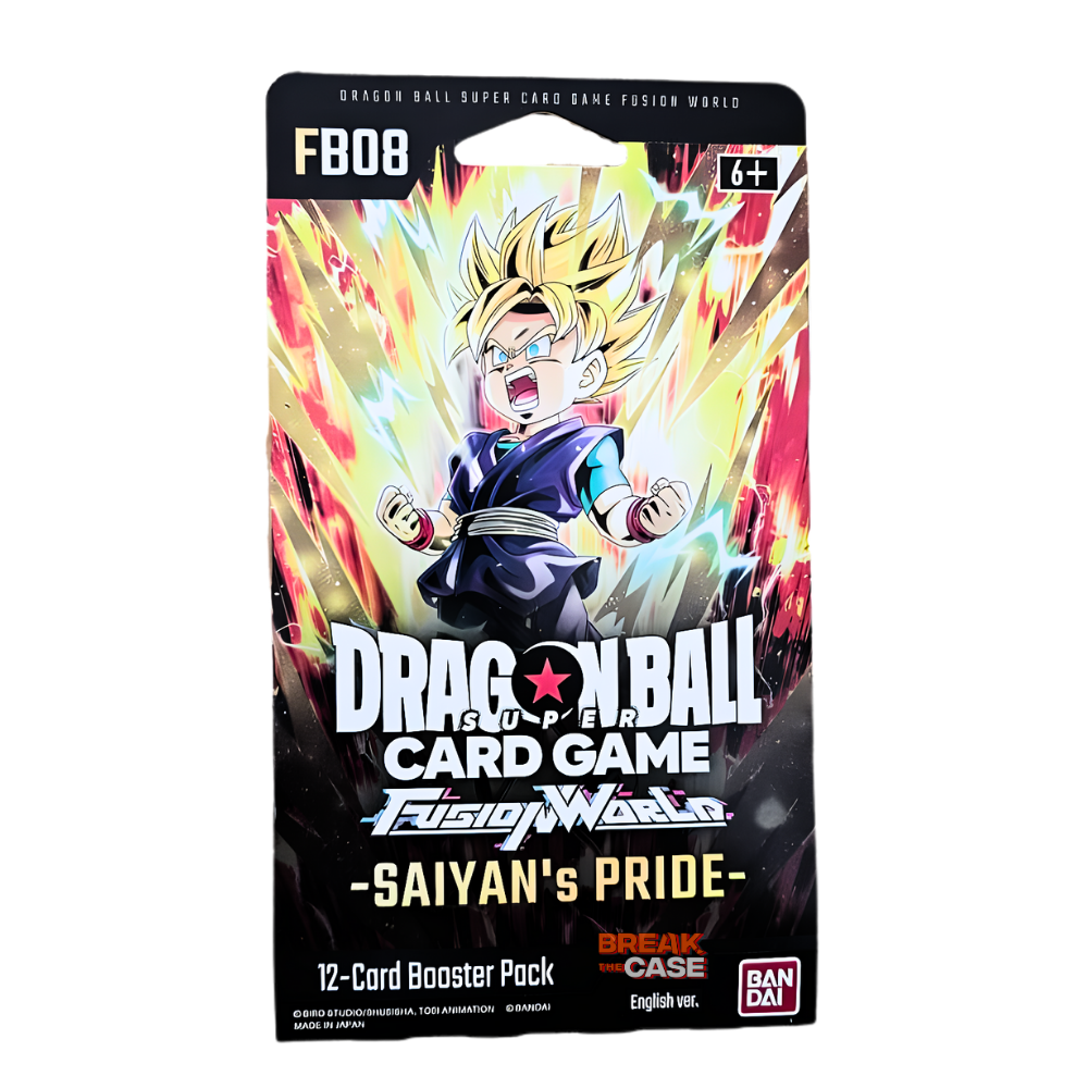 Dragon Ball Fusion World FB08 - Saiyan's Pride – SLEEVED Blister Booster - Englisch