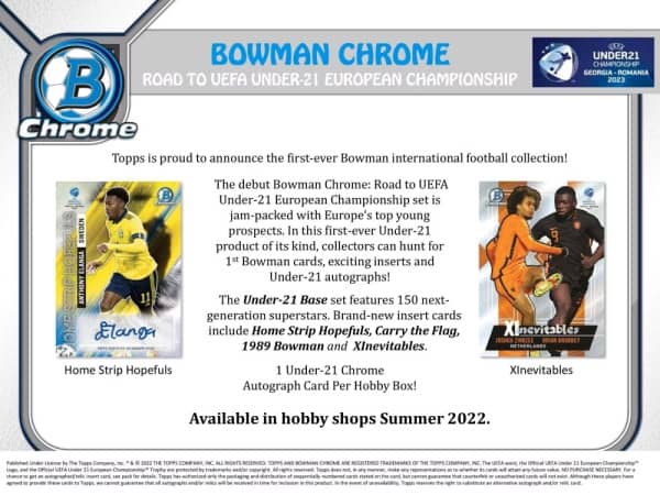 Topps - 2023 - Bowman Chrome - Road to UEFA Under-21 Championship - Hobby Box