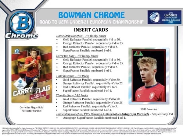 Topps - 2023 - Bowman Chrome - Road to UEFA Under-21 Championship - Hobby Box